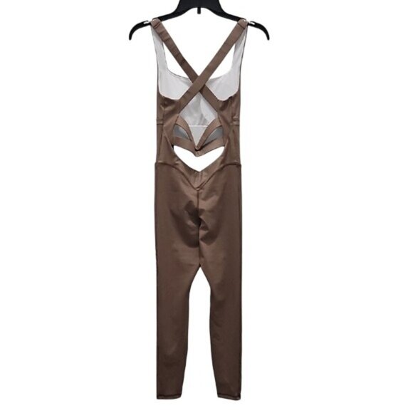 Topissima Nicole Jumpsuit Small New Women's Gym Yoga Workout Pilates Neutral - Picture 4 of 9